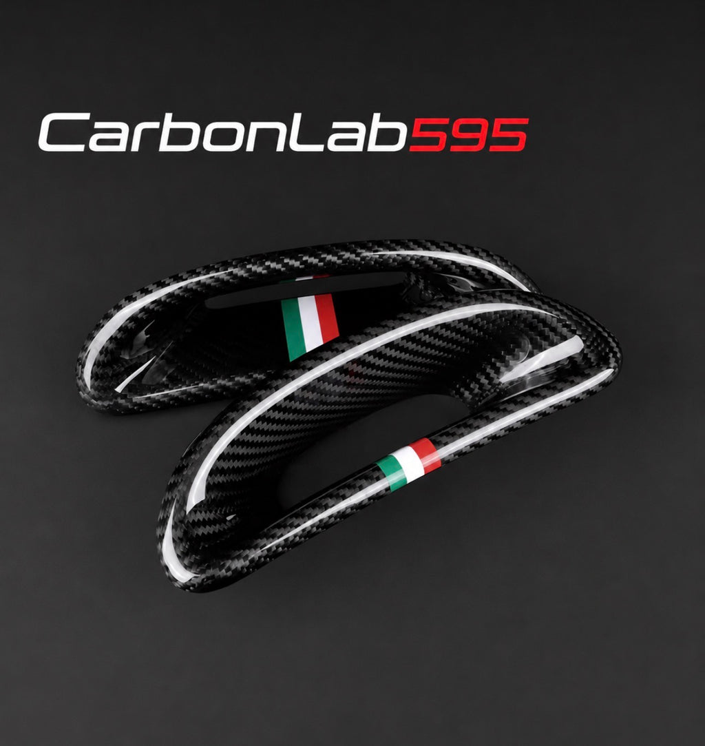 Cover in Carbonio per Foro Passante Sedile – Fiat 500 / Abarth 595